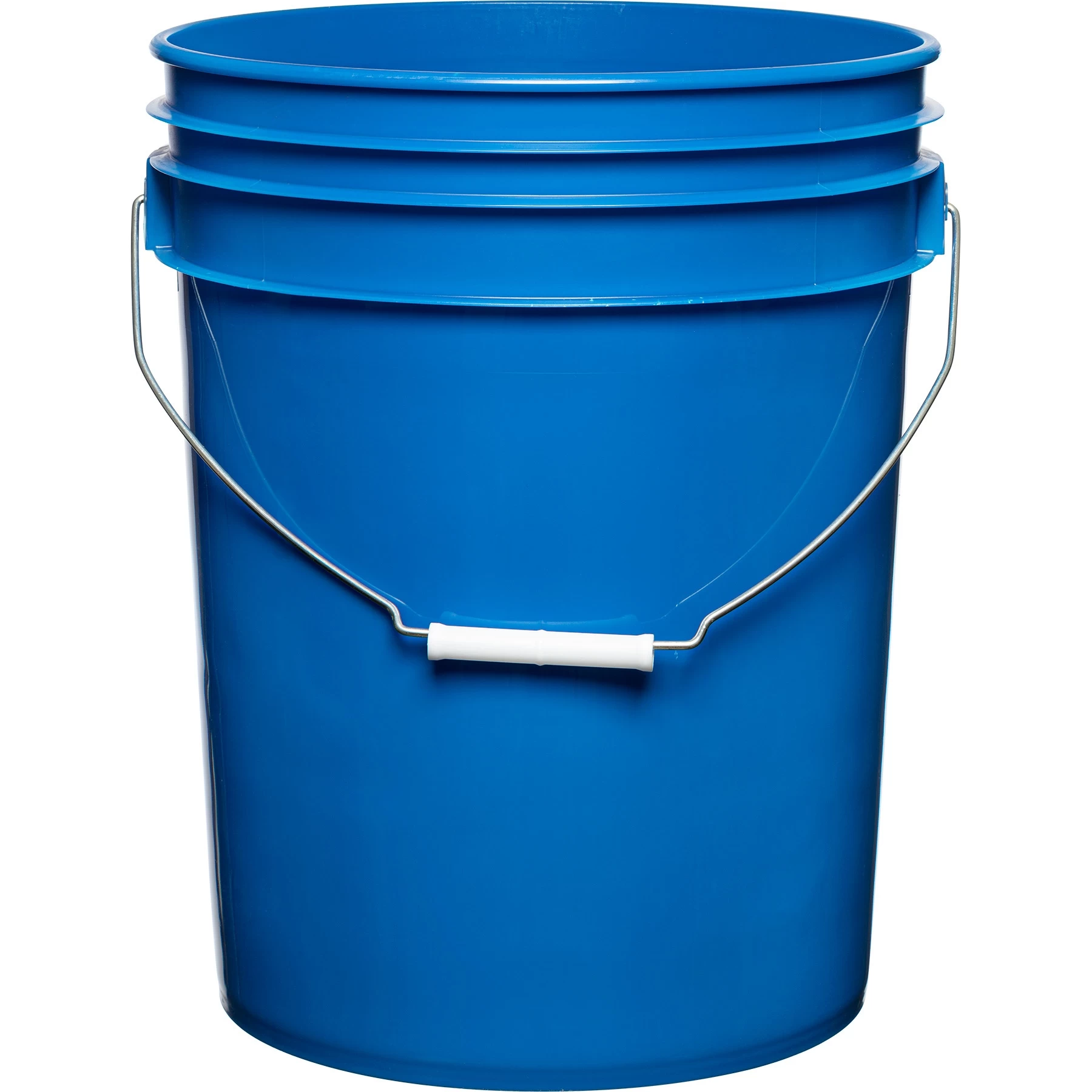 5 Gallon (20L) Chevron Blue Plastic Pail W/Metal Handle (P7 Series) 4 5 Gallon (20L) Chevron Blue Plastic Pail W/Metal Handle (P7 Series) - Image 2