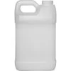 2.5 Gallon Natural HDPE Plastic F-Style Bottle, 63mm 63-445, 14.36" H -container 57wnhj 1