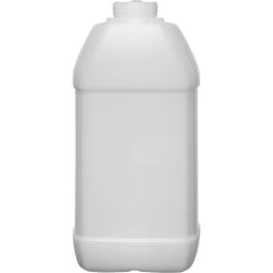 2.5 Gallon Natural HDPE Plastic F-Style Bottle, 63mm 63-445, 14.36" H -container 57wnhj 2
