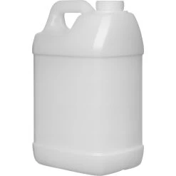 2.5 Gallon Natural HDPE Plastic F-Style Bottle, 63mm 63-445, 14.36" H -container 57wnhj 4