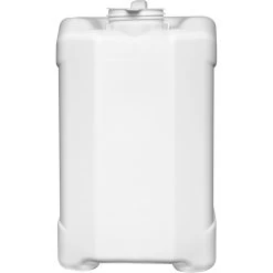 2.5 Gallon (10L) White Plastic Tight Head Container, Tamper Evident 70mm (6TPI), No Vent Stem