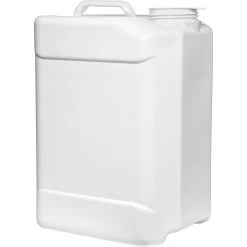 2.5 Gallon (10L) White Plastic Tight Head Container, Tamper Evident 70mm (6TPI), No Vent Stem -container 57wsax 5