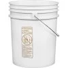 5 Gallon (20 L) White HDPE Pail, W/Metal Handle, UN Rated (P7 Series) -container 57wu5p 1