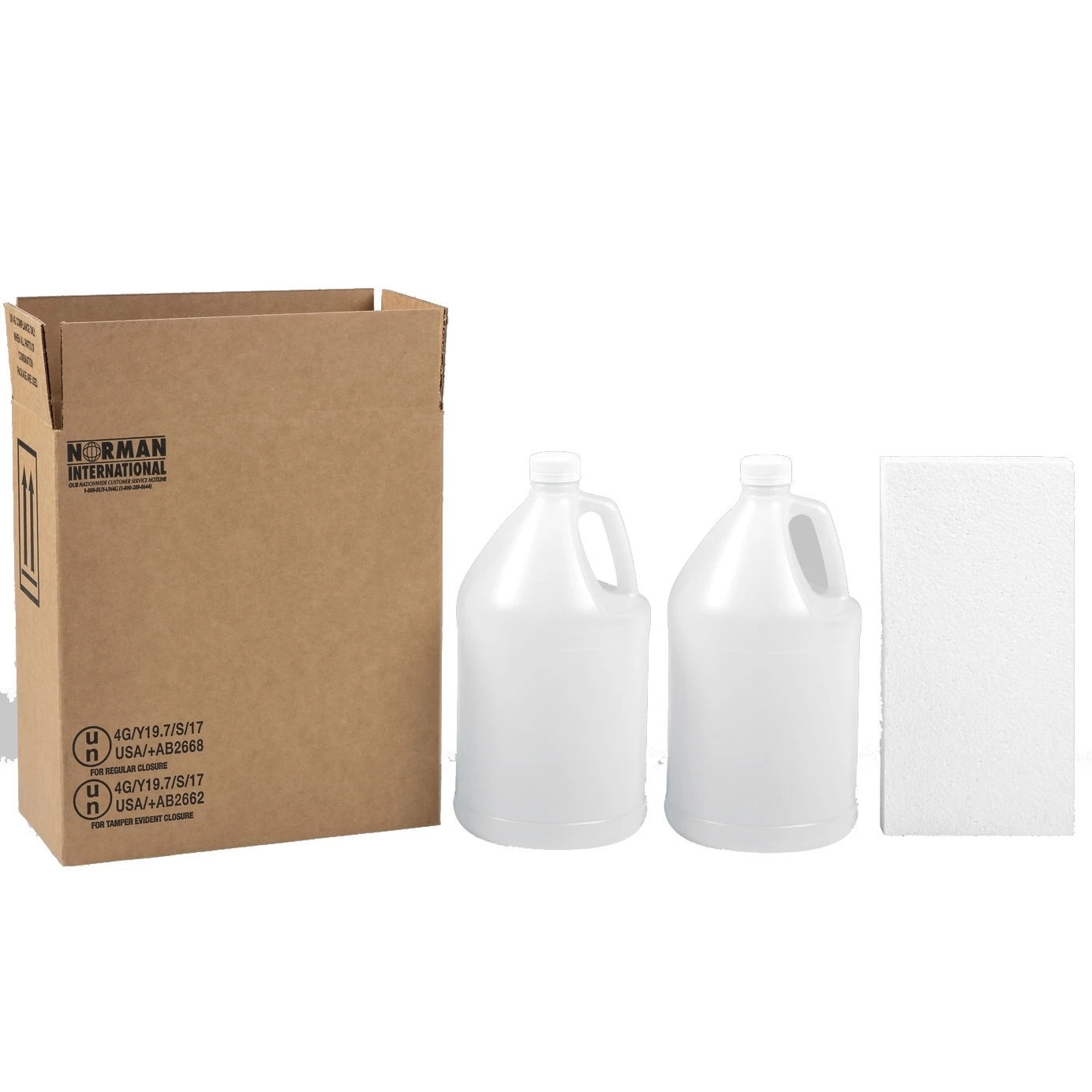 2 X 1 Gallon Plastic Jug Hazmat UN 4G Shipping Box, 275# 4 2 X 1 Gallon Plastic Jug Hazmat UN 4G Shipping Box, 275# - Image 2