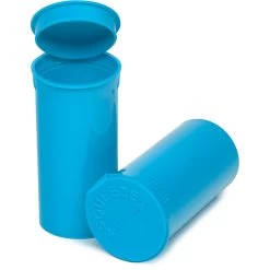 13 Dram Aqua Opaque Plastic Pop Top Container, 315/cs