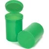 30 Dram Lime Green Opaque Plastic Pop Top Container, 150/cs