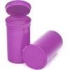 19 Dram Purple Opaque Plastic Pop Top Container, 225/cs -container 68bv22 1