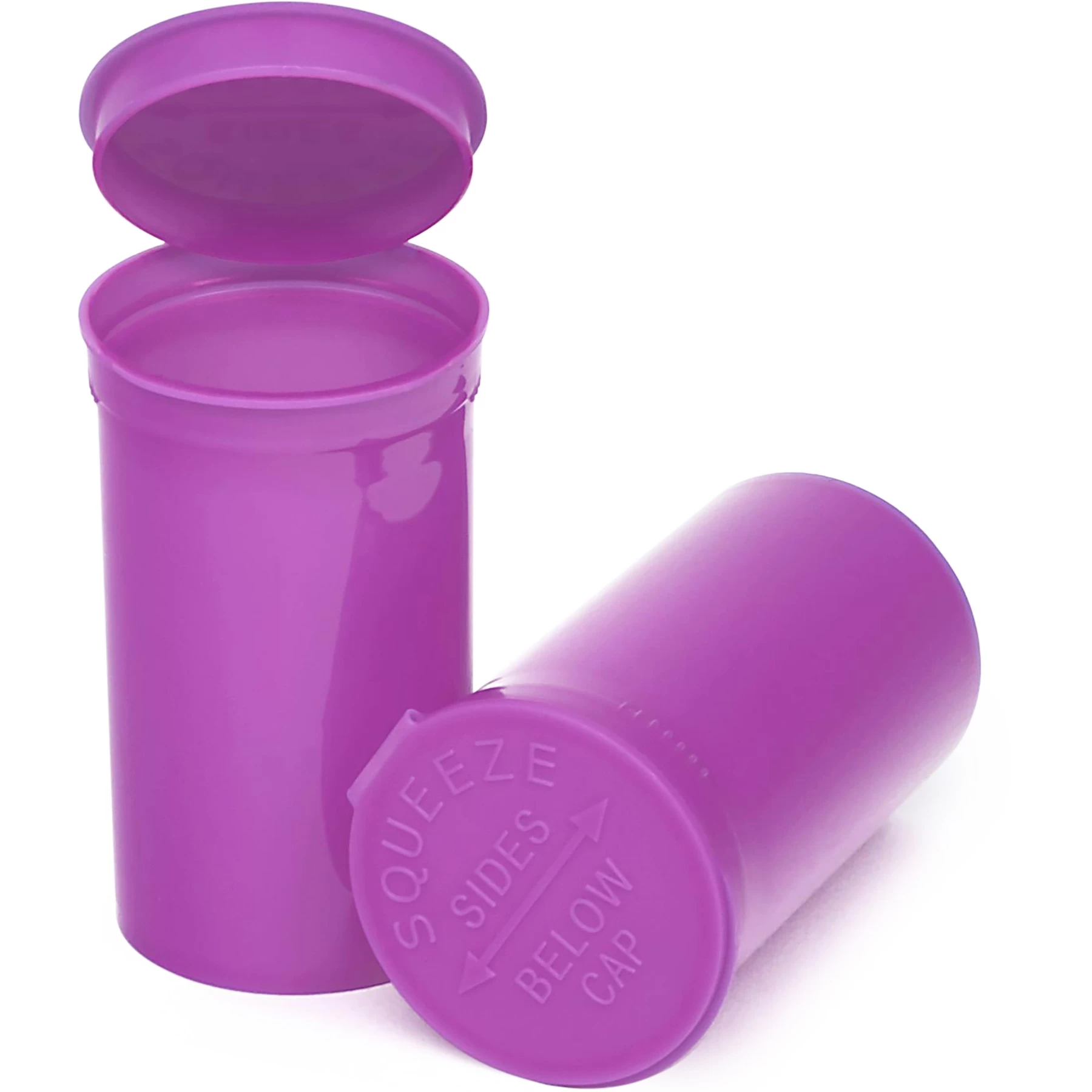 19 Dram Purple Opaque Plastic Pop Top Container, 225/cs 3 19 Dram Purple Opaque Plastic Pop Top Container, 225/cs