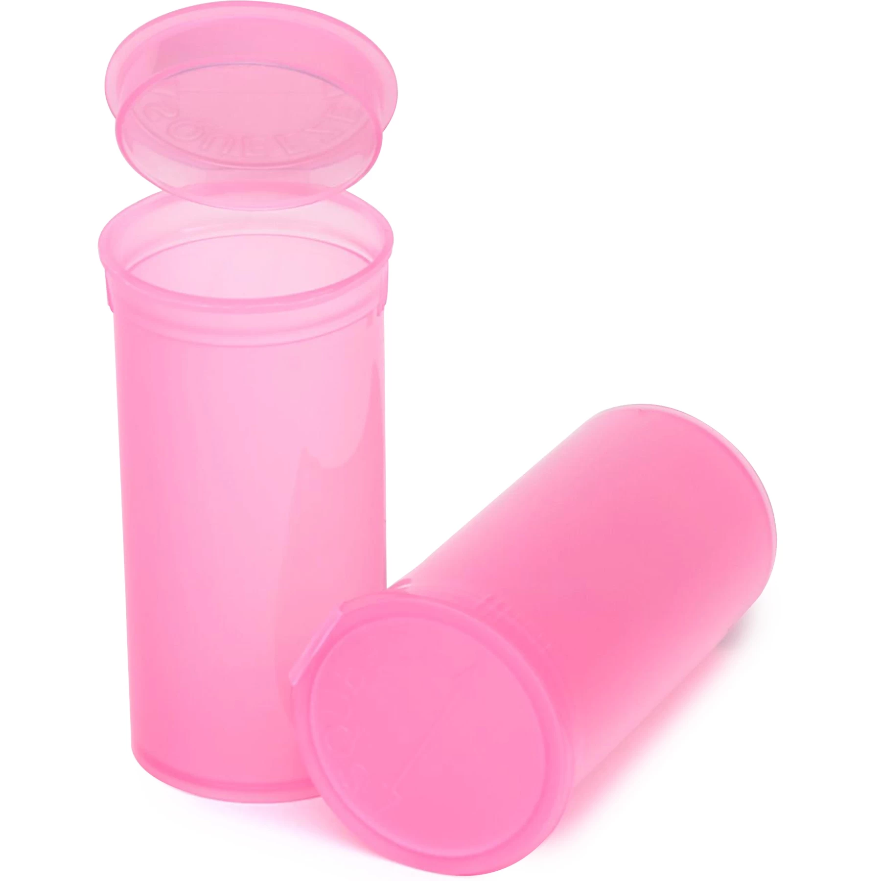 13 Dram Pink Plastic Pop Top Container, 315/cs 3 13 Dram Pink Plastic Pop Top Container, 315/cs