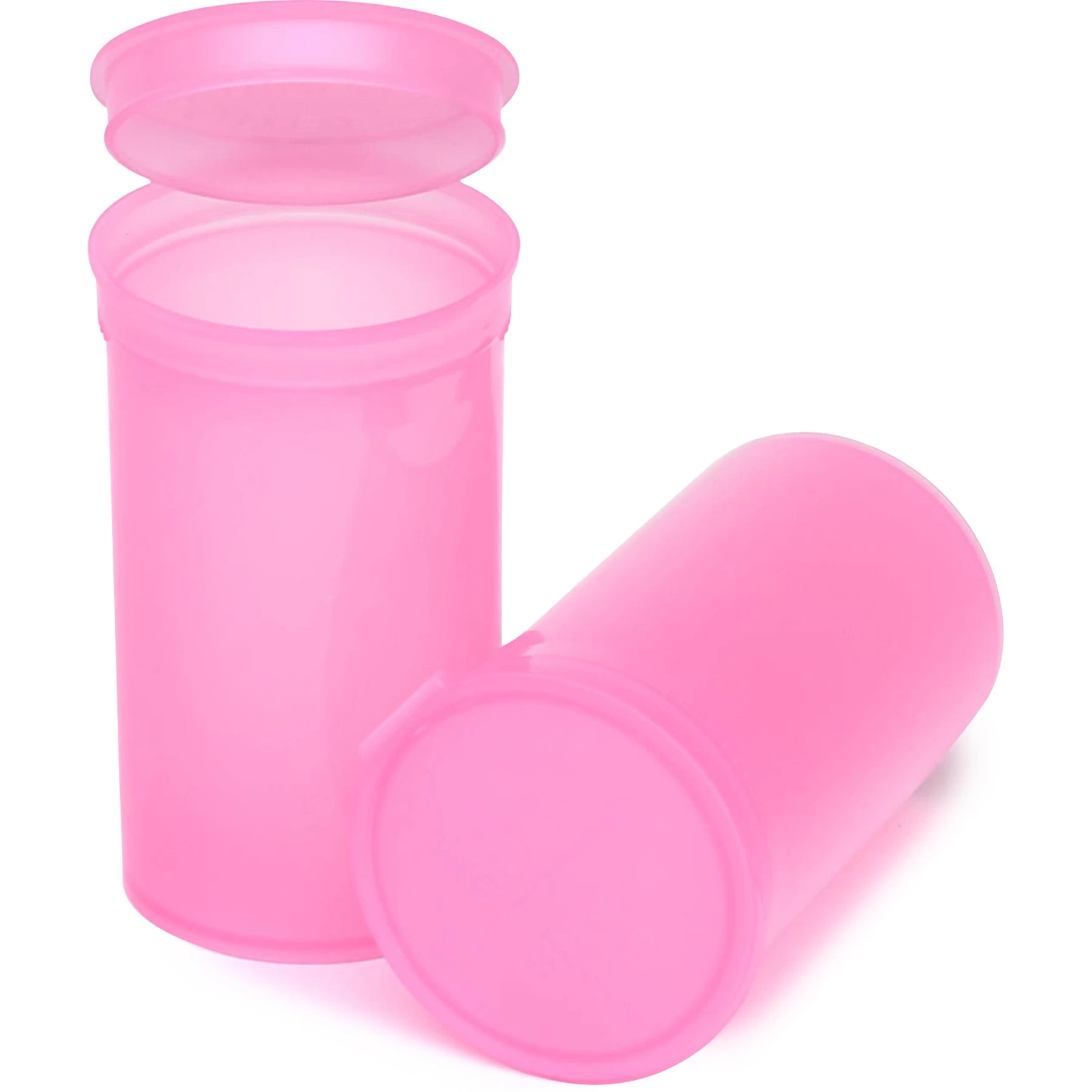 19 Dram Pink Plastic Pop Top Container, 225/cs 3 19 Dram Pink Plastic Pop Top Container, 225/cs