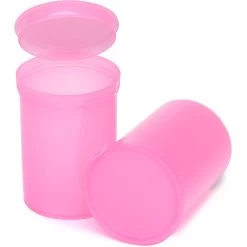 30 Dram Pink Plastic Pop Top Container, 150/cs