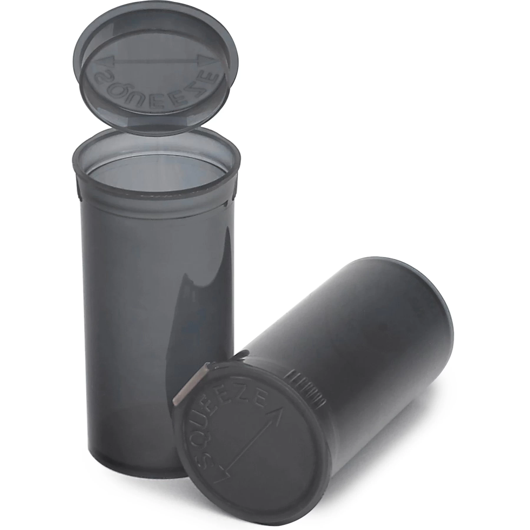 13 Dram Gray Plastic Pop Top Container, 315/cs 3 13 Dram Gray Plastic Pop Top Container, 315/cs