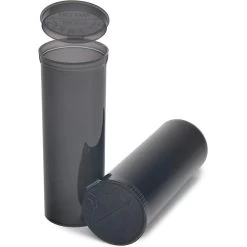 60 Dram Gray Plastic Pop Top Container, 75/cs