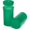 19 Dram Green Plastic Pop Top Container, 225/cs -container 68bv67 1