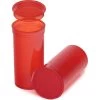 13 Dram Red Plastic Pop Top Container, 315/cs -container 68bv70 1