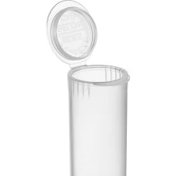 4.5" Clear Plastic Pop Top Pre Roll Tube, Child Resistant Cap -container 68bv86 4
