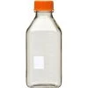 1L Clear Polycarbonate Plastic Square Media Bottle W/Cap, 24/cs (Corning® #431433) -container 68w433 1