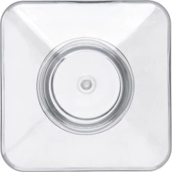 1L Clear PET Plastic Square Media Bottle W/Cap, 24/cs (Corning® #431533) -container 68w533 3