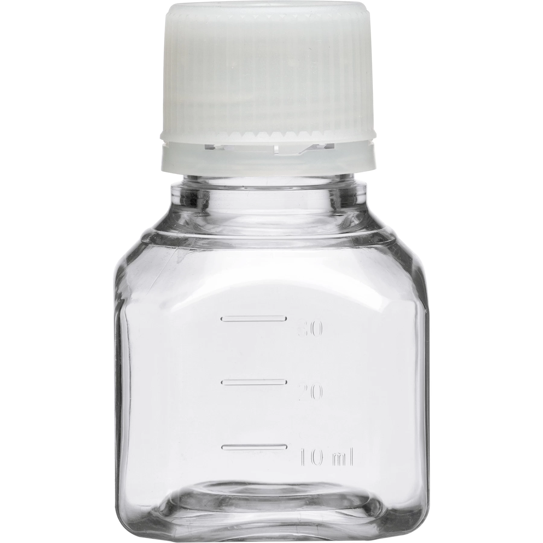 30ml Clear PET Plastic Octagonal Media Bottle W/Cap, Sterile, 120/cs (Corning® #431729) 3 30ml Clear PET Plastic Octagonal Media Bottle W/Cap, Sterile, 120/cs (Corning® #431729)