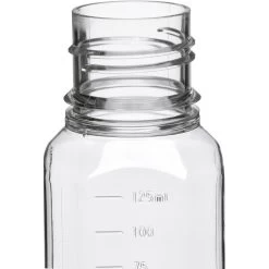 125ml Clear PET Plastic Octagonal Media Bottle W/Cap, Sterile, 48/cs (Corning® #431731) -container 68w731 5