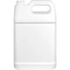 1 Gallon Fluorinated Level 5 White HDPE Plastic F-Style Bottle, 38mm 38-400, 140 Grams -container 68wwff 1 3