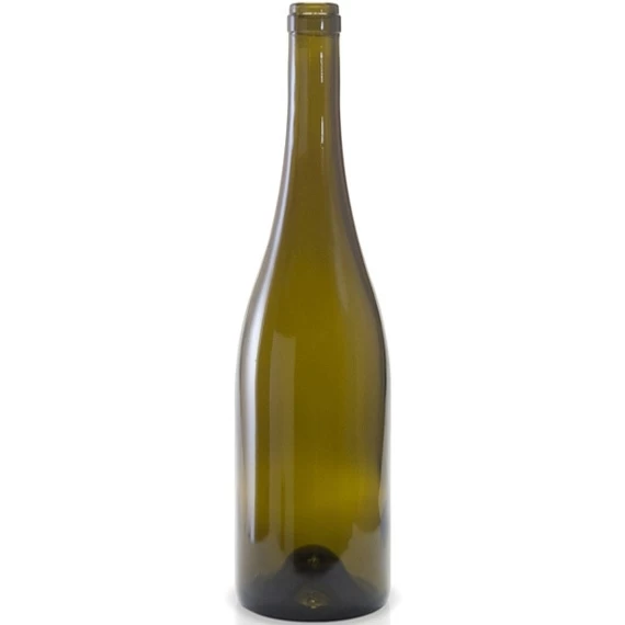 750 Ml Antique Green Andante Burgundy Wine Bottles, Punted, Cork, 3.244" Dia.,12/cs 3 750 Ml Antique Green Andante Burgundy Wine Bottles, Punted, Cork, 3.244" Dia.,12/cs