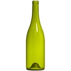 750 Ml Dead Leaf Green Burgundy Wine Bottles, Punted, Cork, ECO Series®, 12/cs