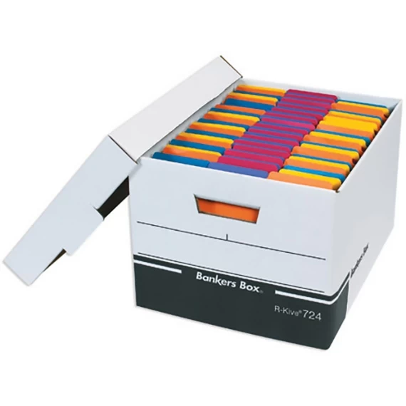 15" X 12" X 10" White/Black Corrugated Heavy-Duty File Storage Box W/Lid, 200#/ECT-32 3 15" X 12" X 10" White/Black Corrugated Heavy-Duty File Storage Box W/Lid, 200#/ECT-32