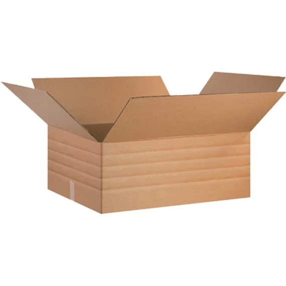 30" X 24" X 12" Multi-Depth Corrugated Box, 200#/ECT-32 3 30" X 24" X 12" Multi-Depth Corrugated Box, 200#/ECT-32