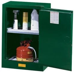 Sure-Grip® EX Compac Pesticides Safety Cabinet, 12 Gallon, M/C Doors, Green