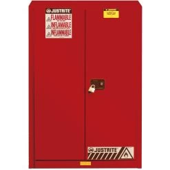 Sure-Grip® EX Flammable Safety Cabinet, 45 Gallon, S/C Doors, Red