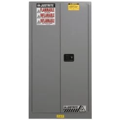 Sure-Grip® EX Flammable Safety Cabinet, 60 Gallon, S/C Doors, Gray