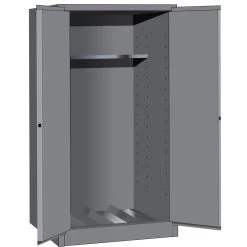 Sure-Grip® EX Vertical Drum Safety Cabinet, M/C Doors, Gray