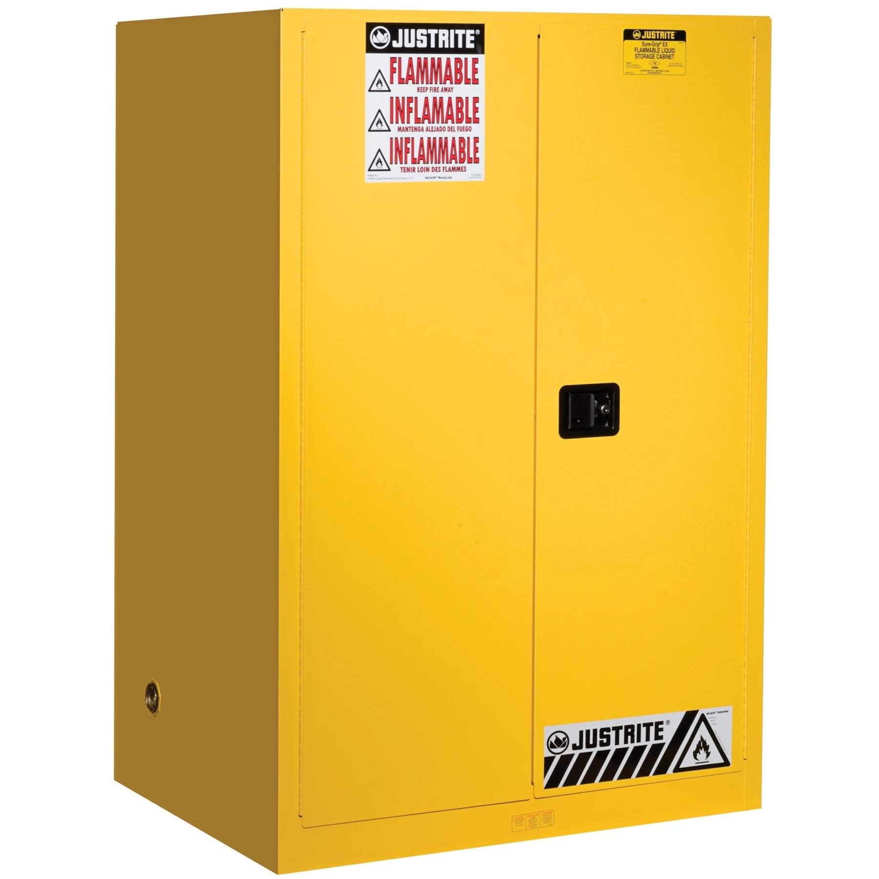 Sure-Grip® EX Flammable Safety Cabinet, 90 Gallon, S/C Doors, Yellow 3 Sure-Grip® EX Flammable Safety Cabinet, 90 Gallon, S/C Doors, Yellow