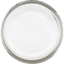 8 Oz. Straight Sided Glass Jar W/ Black Button Metal Cap W/ Plastisol Liner, 70mm 70G-450 -container 8oz straight sided glass jar 70mm 70 450 99g629 3 1