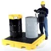 4-Drum Low-Profile Ultra-Spill Pallet P4 Plus (No Drain) - UltraTech 9630 -container 9630 9631 1