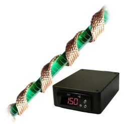 BriskHeat® 0.5" X 96" Heavy Insulated Heating Tape W/SDC Digital C° J-Type Temperature Controller 420 Watts