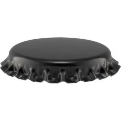 Black Beer Bottle Caps, Oxygen Absorbing, 26 Mm Pry-Off Crown, 10,000/cs