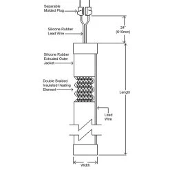 BriskHeat® 1" X 72" Silicone Rubber Heating Tape W/SDC Digital K-Type C° Temperature Controller 313 Watts 7 BriskHeat® 1" X 72" Silicone Rubber Heating Tape W/SDC Digital K-Type C° Temperature Controller 313 Watts -container bs0sdc 3 55