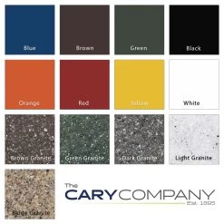 42 Gallon Brown Granite Recycling Receptacle, Flat Top 4" Opening -container color palette 3 189