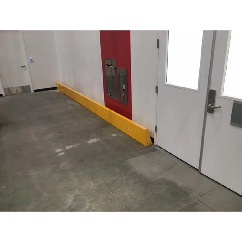 3' Yellow Steel Floor Mount Barrier 4 3' Yellow Steel Floor Mount Barrier - Image 2