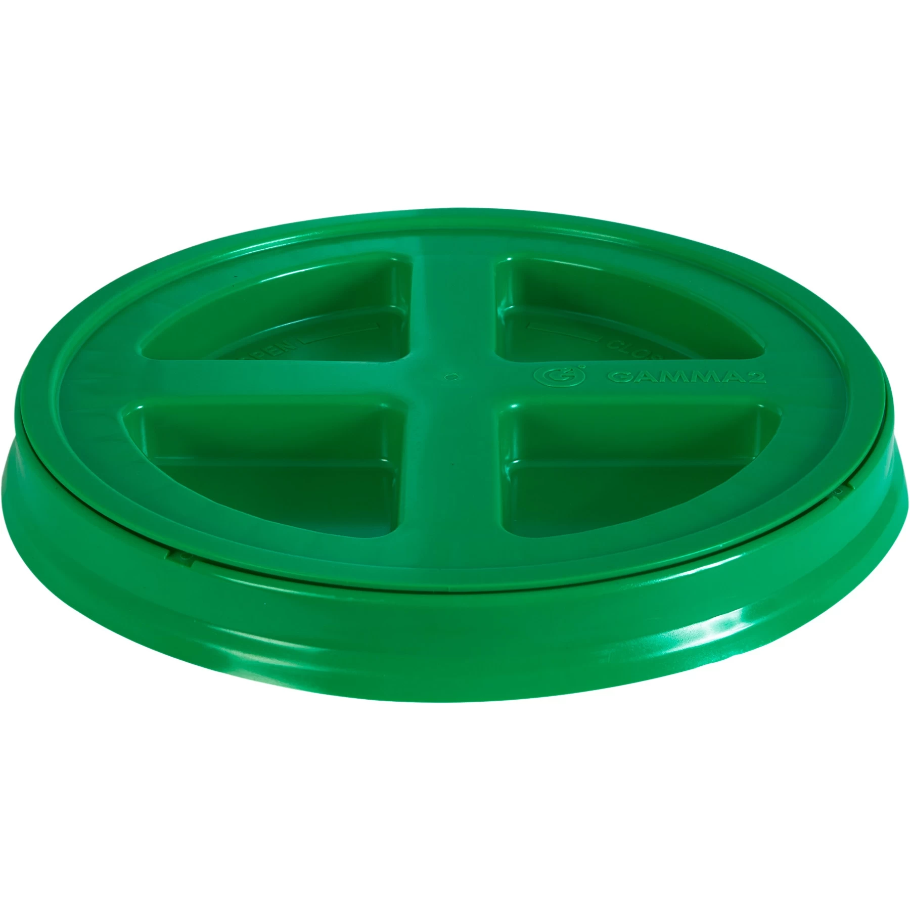 Green Gamma Seal Lid For 3.5, 5, 6 & 7 Gallon Plastic Pails 3 Green Gamma Seal Lid For 3.5, 5, 6 & 7 Gallon Plastic Pails