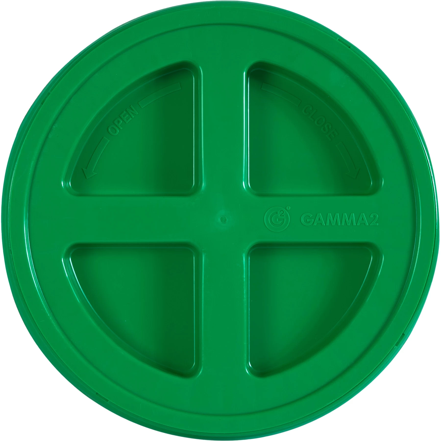 Green Gamma Seal Lid For 3.5, 5, 6 & 7 Gallon Plastic Pails 4 Green Gamma Seal Lid For 3.5, 5, 6 & 7 Gallon Plastic Pails - Image 2