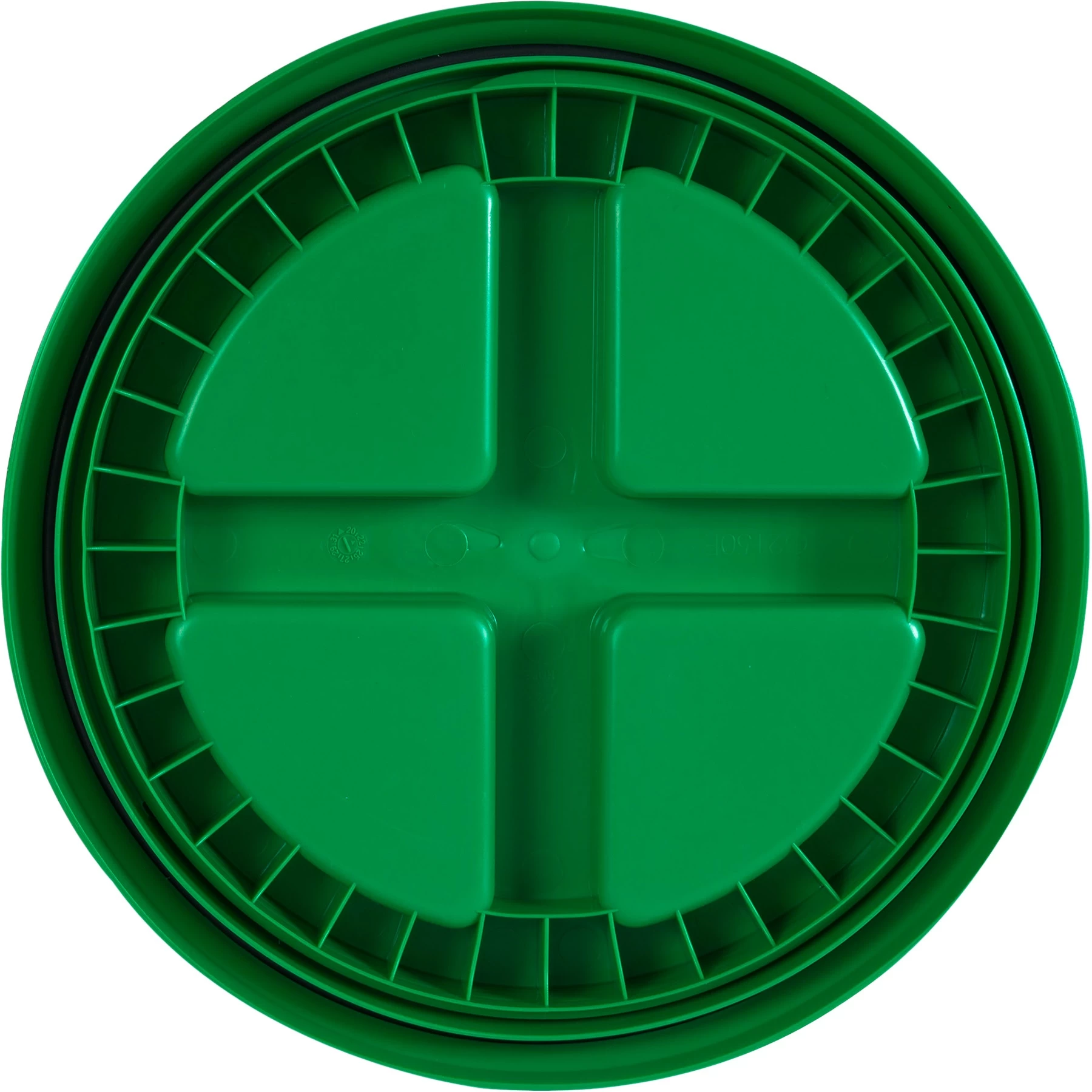Green Gamma Seal Lid For 3.5, 5, 6 & 7 Gallon Plastic Pails 5 Green Gamma Seal Lid For 3.5, 5, 6 & 7 Gallon Plastic Pails - Image 3