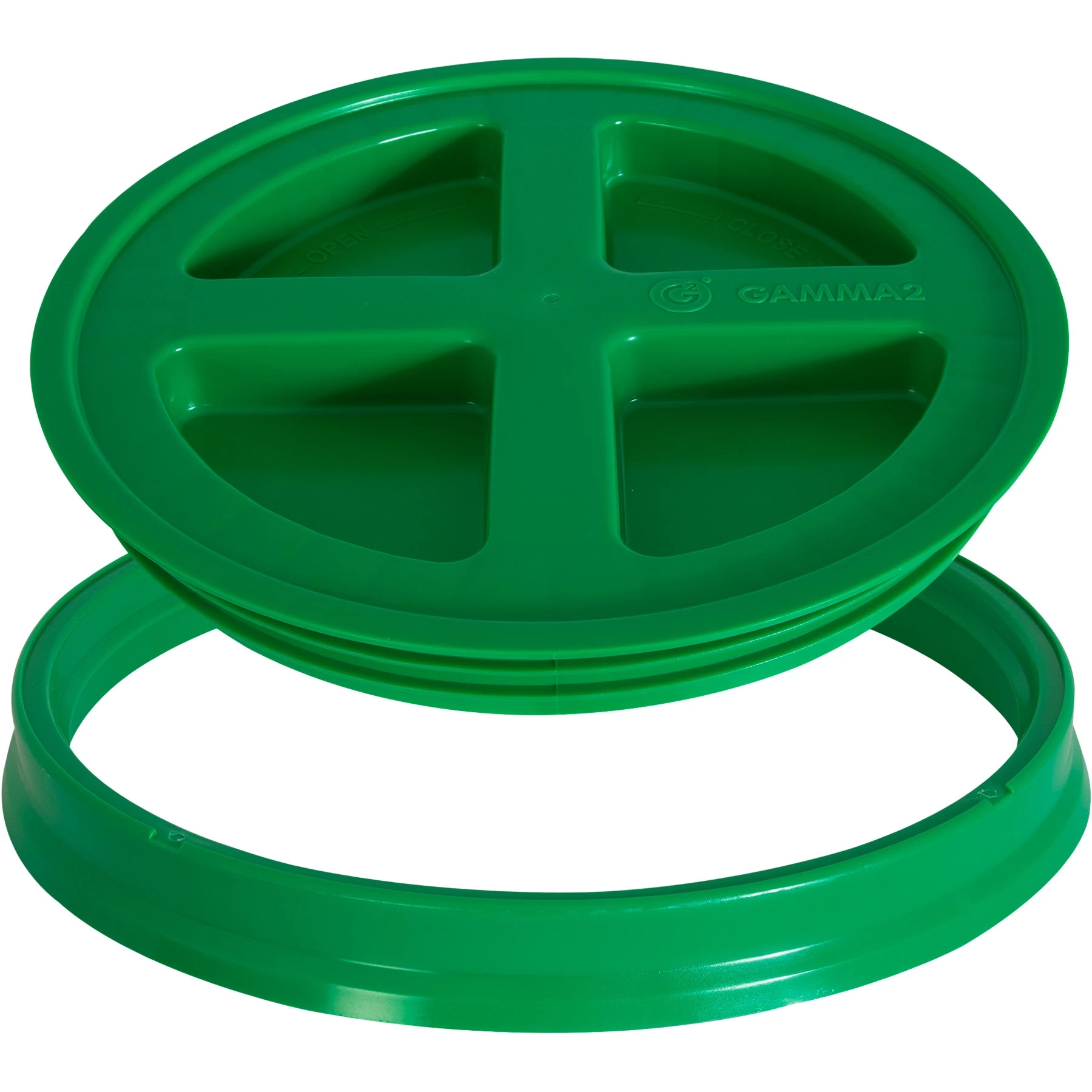 Green Gamma Seal Lid For 3.5, 5, 6 & 7 Gallon Plastic Pails 6 Green Gamma Seal Lid For 3.5, 5, 6 & 7 Gallon Plastic Pails - Image 4