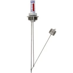 Therma™ Stainless Steel Liquid Level Gauge For 350 Gallon IBC Tank, 2" NPT, For Aggressive Liquids