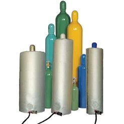 BriskHeat® Gas Cylinder Heater, 51" Height, CID1 Hazardous Area, Self-Regulating Temperature, Up To 150° F, 120v, 150w