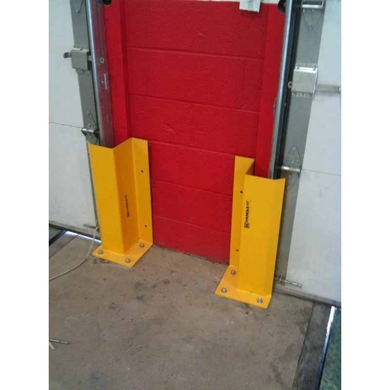 48" Yellow Left Hand Overhead Door Track Guard 4 48" Yellow Left Hand Overhead Door Track Guard - Image 2
