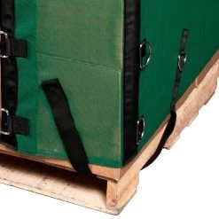 6' Reusable Pallet Wrap Cover, Heavy Duty W/ Corner Pallet Straps -container pallet straps 1 1