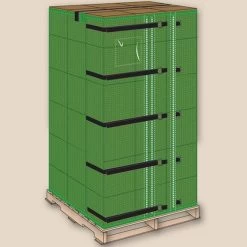 6' Reusable Pallet Wrap Cover, Heavy Duty W/ Corner Pallet Straps -container pallet wraps 6 main 1